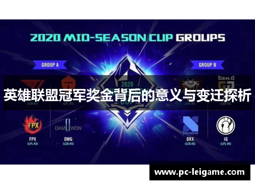 英雄联盟冠军奖金背后的意义与变迁探析